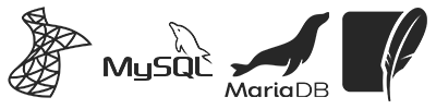 Icons MS SQL, MySQL, MariaDB, SQLite